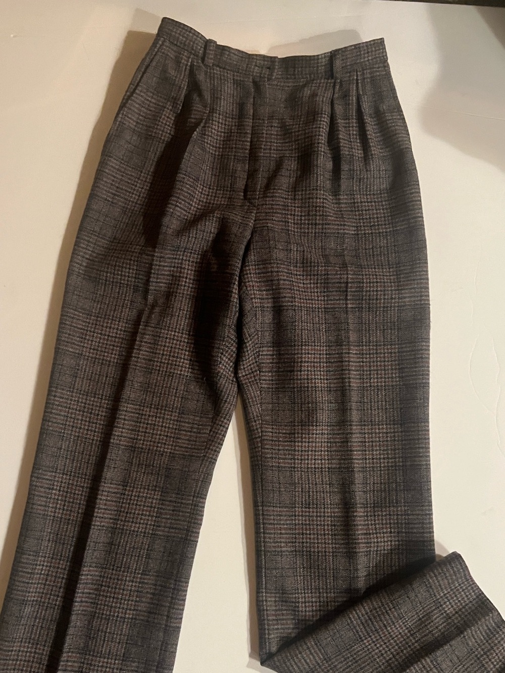 Virgin wool blazer, Pendleton, gray herringbone pattern-vintage